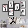 Wallity Conjunto de 6 Pinturas Decorativas enmarcadas en MDF